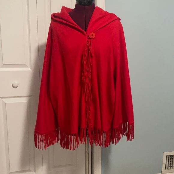 Jennifer  T knit couture cashmere hooded cardigan - Picture 1 of 7